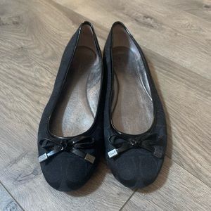 Black Coach flats